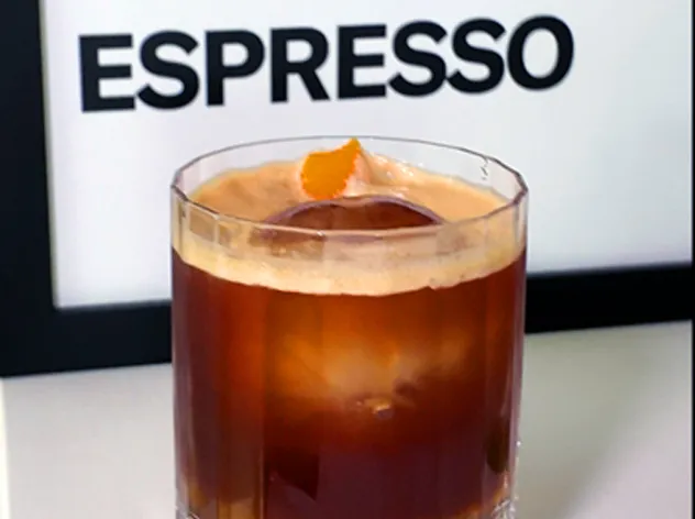 Lemon essence espresso tonic